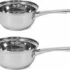 Set De 2x Casseroles / Casseroles En Inox London 16 Et 14 Cm - Casseroles De Cuisson 2 Litres Et 1,5 Litres
