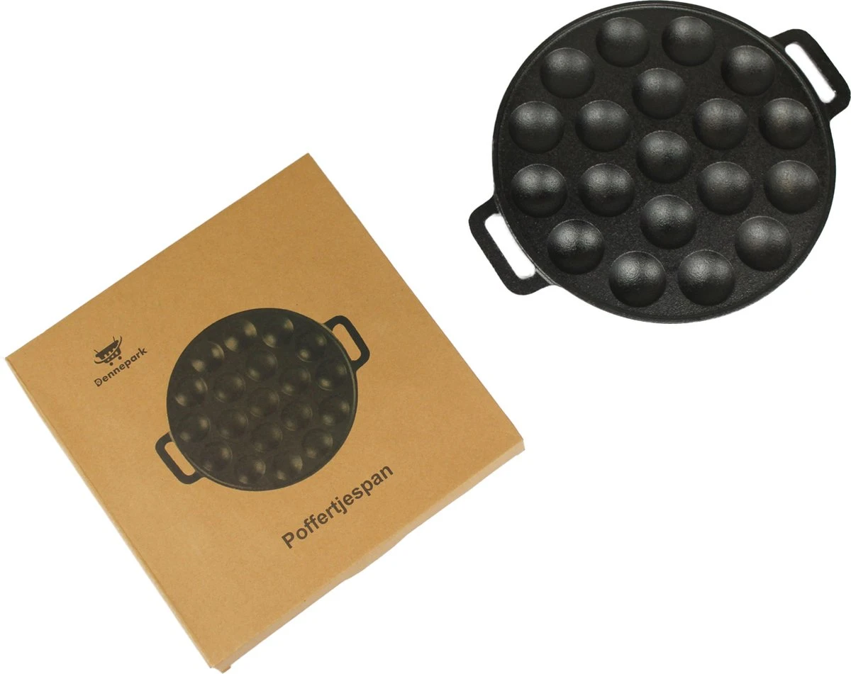 Poêle à Poffertjes - Fonte - Ø 24 Cm - Machine à Poffertjes - 19 Poffertjes - Induction Et Gaz 6 Poêle à Poffertjes - Fonte - Ø 24 Cm - Machine à Poffertjes - 19 Poffertjes - Induction Et Gaz – Image 6