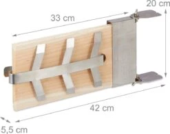 Relaxdays Smoker Board Bbq Saumon - Lot De 4 - Planche Finlandaise - Bois De Cèdre - Planche De Saumon - Nature -Cuisine Fournitures Magasin 1200x951 4