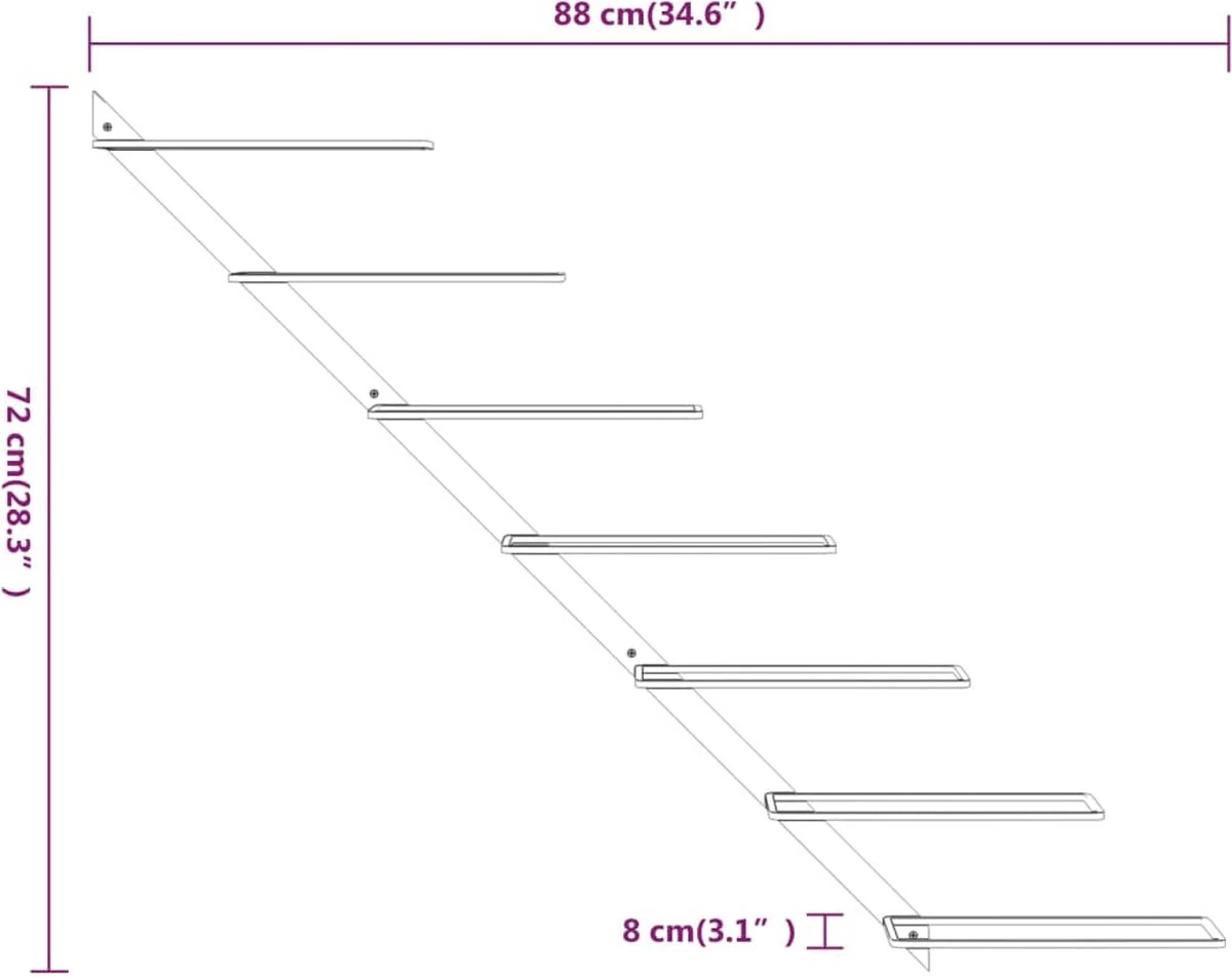 Range-bouteilles Premium - Porte-bouteilles 2 Pcs Pour 7 Bouteilles Mural Métal Blanc 3 Range-bouteilles Premium - Porte-bouteilles 2 Pcs Pour 7 Bouteilles Mural Métal Blanc – Image 3