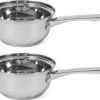 Set De 2x Casseroles / Casseroles Manhattan 14 Cm - 1,5 Litres - Pour Sauce Et Jus De Viande - Casseroles