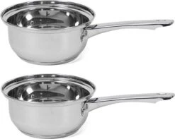 Set De 2x Casseroles / Casseroles Manhattan 14 Cm - 1,5 Litres - Pour Sauce Et Jus De Viande - Casseroles