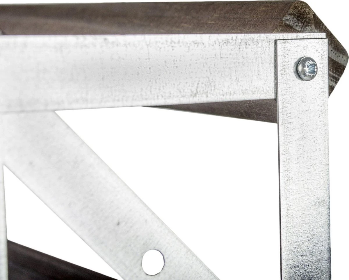 RTA Wineracks - Casier à Vin 72 Bouteilles - Acier Galvanisé - Chêne Foncé - 72 Bouteilles 9x8 - Kit De Bricolage 2 RTA Wineracks - Casier à Vin 72 Bouteilles - Acier Galvanisé - Chêne Foncé - 72 Bouteilles 9x8 - Kit De Bricolage – Image 2