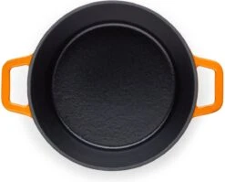 Rosmarino - Poêle En Fonte - Oranje - Ø20cm - 1,8 Litre - Poêle à Frire - 100% Sans PFAS & PFOA - Émail - Convient à Toutes Les Sources De Chaleur -Cuisine Fournitures Magasin 1200x967 2
