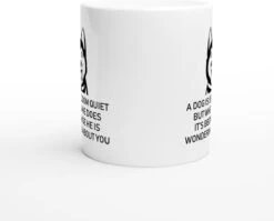 Un Chien Est Rarement Une Tasse En Céramique Silencieuse, Un Design Unique Pour Les Amoureux Des Chiens, Des Tasses Sur Le Thema Des Chiens Drôles, Une Tasse Pour Les Propriétaires De Chiens, D015-179W, 11 Oz, -Cuisine Fournitures Magasin 1200x968 13