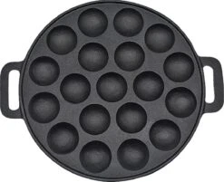 Poêle Kicinn Poffertjes - Machine à Poffertjes - Poêle à Poffertjes Induction - Ø 24 Cm - 19 Poffertjes - Poignées Incluses