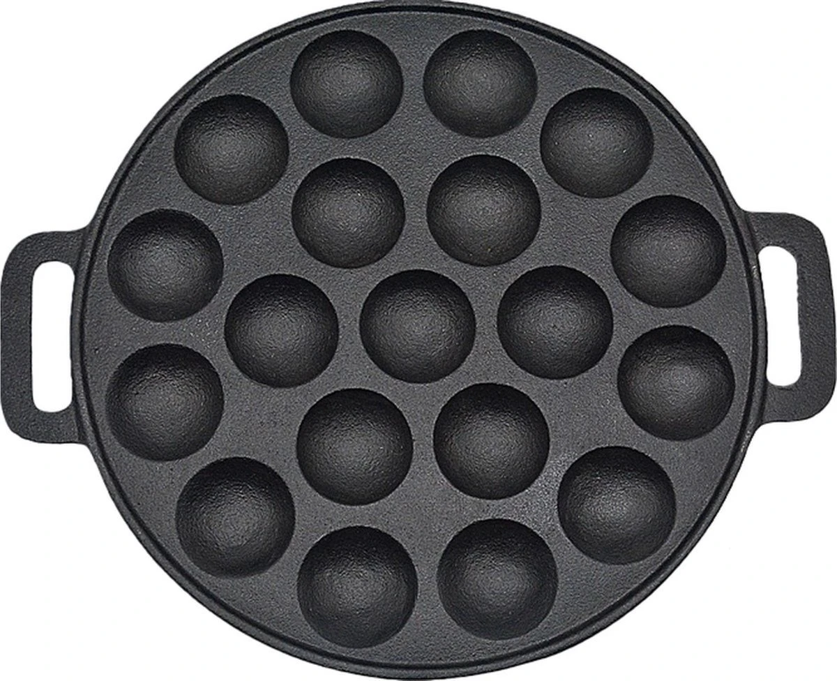 Poêle Kicinn Poffertjes - Machine à Poffertjes - Poêle à Poffertjes Induction - Ø 24 Cm - 19 Poffertjes - Poignées Incluses 1 Poêle Kicinn Poffertjes - Machine à Poffertjes - Poêle à Poffertjes Induction - Ø 24 Cm - 19 Poffertjes - Poignées Incluses