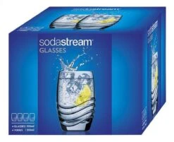Verre SodaStream Design, Design Individuel Rastal-Trinkglas, 4er-Pack -Cuisine Fournitures Magasin 1200x978 2
