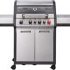 Barbecue à Gaz Enders Monroe Pro 4 SIK Turbo - Backburner- 153.5×58×118.5 Cm - 41 KG - Brûleur Infrarouge - Gaz - Barbecue