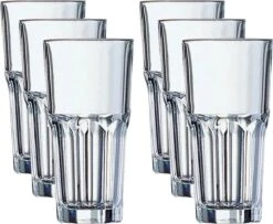 Arcoroc 18x Verres Verres "long Drinks" Drink 310 Ml - 31 Cl - Verres Long Drink - Verres Water/ Jus / Café / Thé - Verres Long Drink En Verre