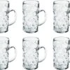 10x Pour Verres à Chopes à Bière/ Bière Demi-litre / 50 Cl / 500 Ml De Plastique Incassable - Pichets De 0, 5 Litres - Beer Party / Oktoberfest Mug - Verre Bierpul