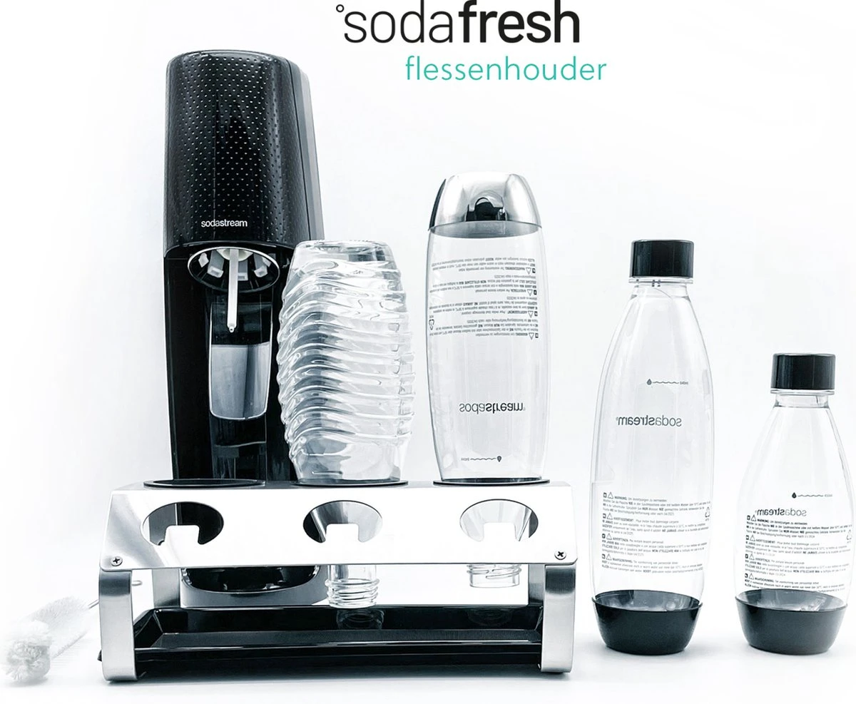 Sodafresh - Porte-bouteille Et égouttoir Haut De Gamme Pour Toutes Les Bouteilles Sodastream - 100 % Acier Inoxydable 10 Sodafresh - Porte-bouteille Et égouttoir Haut De Gamme Pour Toutes Les Bouteilles Sodastream - 100 % Acier Inoxydable – Image 10
