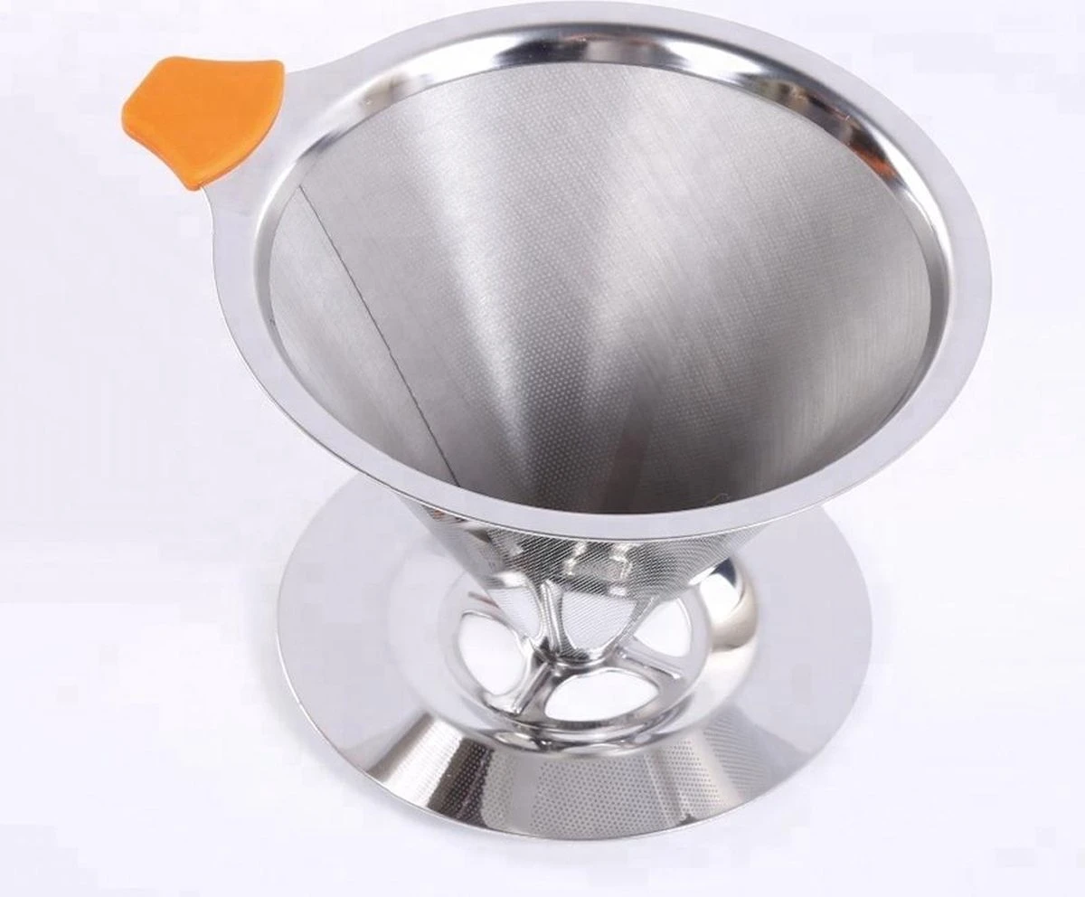 Filtre à Café Réutilisable Avec Cuillère à Café En Acier Inoxydable | Porte-filtre à Café Permanent | Pour Faire Du Café | Le Café Filtre Verse | 1 à 4 Tasses | Filtre à Café Lavable | Filtre à Café De Voyage / Camping 2 Filtre à Café Réutilisable Avec Cuillère à Café En Acier Inoxydable | Porte-filtre à Café Permanent | Pour Faire Du Café | Le Café Filtre Verse | 1 à 4 Tasses | Filtre à Café Lavable | Filtre à Café De Voyage / Camping – Image 2