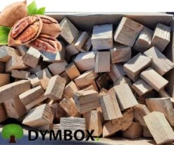 15 KG De Morceaux De Hickory|Bois De Fumage Pour Le BBQ Kamado |Fumoir| 100 % Hickory Non Traité |Boîte Dym