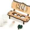 Brynnberg Schnapsbank Mit Jahreszahl - Holz Lorbeerkranz Mit Zahl Engraving - Gift Zum 30 Hochzeitstag Couple Anniversary - Geburtstag Und Pärchen Gift Idea - Schnapsgläser Latte Mit 2 Gläsern