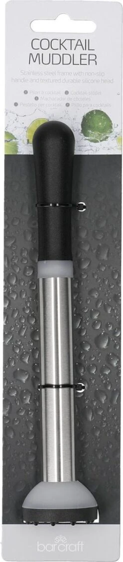 Barcraft Accessoires De Cocktail Accessoires Pilon 21 X 4 Cm Acier Inoxydable Argent -Cuisine Fournitures Magasin 264x1200