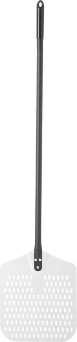 Pelle à Pizza Hendi Aluminium - Perforée - Carrée - 30,5x30,5cm - Longueur: 132cm