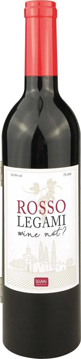 Ensemble-cadeau D'accessoires Pour Le Vin LEGAMI 6 Pièces | Tire-bouchon, Bec Avec Bouchon, Bouchon De Bouteille, Anneau D'égouttement, Coupe-feuille, Rangement "bouteille De Vin" 1 Ensemble-cadeau D'accessoires Pour Le Vin LEGAMI 6 Pièces | Tire-bouchon, Bec Avec Bouchon, Bouchon De Bouteille, Anneau D'égouttement, Coupe-feuille, Rangement "bouteille De Vin"