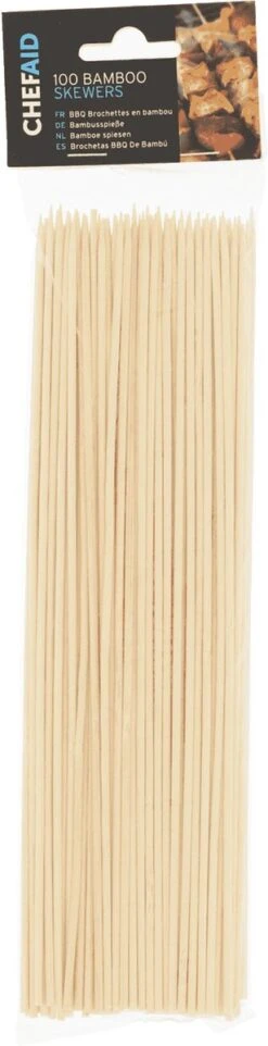 Aide-cuisinier | 3 X 100 Brochettes De Bamboe Longues | Brochettes De Bambou| Durable Et Respectueux De L'environnement -Cuisine Fournitures Magasin 308x1200