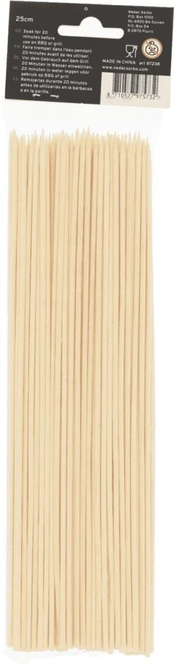 Aide-cuisinier | 3 X 100 Brochettes De Bamboe Longues | Brochettes De Bambou| Durable Et Respectueux De L'environnement -Cuisine Fournitures Magasin 314x1200