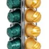 QUVIO Porte-capsule Nespresso - Nespresso - Tasses Nespresso - Capsules Nespresso - Porte-capsule - Debout - Chromé - Pour 40 Tasses - Chrome - Argent - 11 X 11 X 37 Cm (lxlxh)