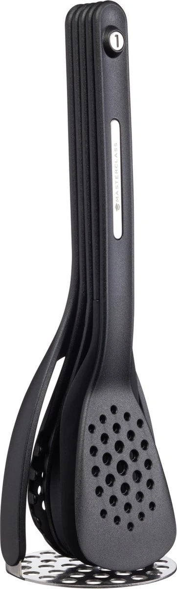 KitchenCraft MasterClass Smart Space Set De Couverts Magnétiques - Silicone Zwart 9 X 9 X 30 Cm 6 KitchenCraft MasterClass Smart Space Set De Couverts Magnétiques - Silicone Zwart 9 X 9 X 30 Cm – Image 6