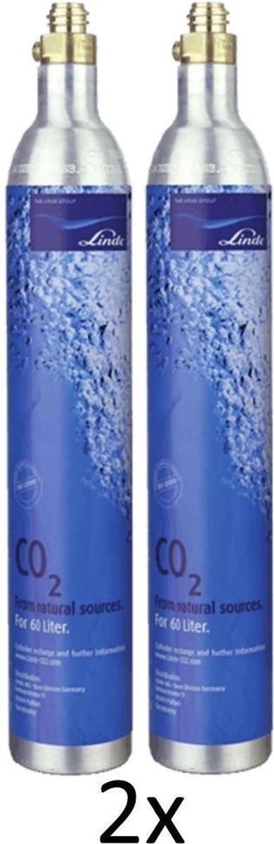Paqck économique 2 X Bouteille De CO2 Habit | 2 X 60L | Pour Sodastream, Refroidisseur D'eau ION Et Bouteilles De CO2 Linde 1 Paqck économique 2 X Bouteille De CO2 Habit | 2 X 60L | Pour Sodastream, Refroidisseur D'eau ION Et Bouteilles De CO2 Linde