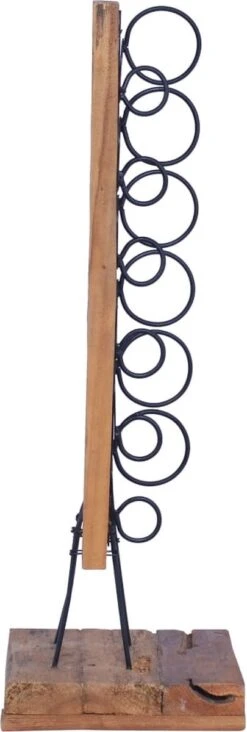 Prolenta Premium - Casier à Vin Pour 6 Bouteilles 35x35x100 Cm En Teck Massif - Maison Et Jardin -Cuisine Fournitures Magasin 405x1200