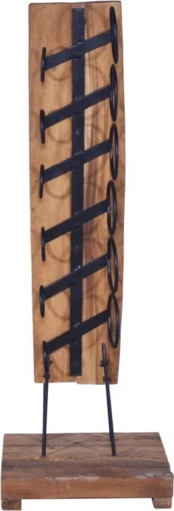 Prolenta Premium - Casier à Vin Pour 6 Bouteilles 35x35x100 Cm En Teck Massif - Maison Et Jardin -Cuisine Fournitures Magasin 409x1200 1