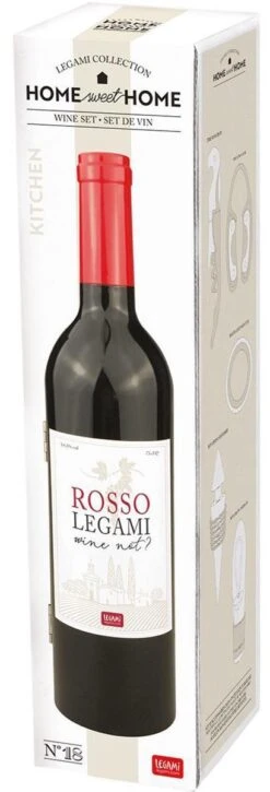 Ensemble-cadeau D'accessoires Pour Le Vin LEGAMI 6 Pièces | Tire-bouchon, Bec Avec Bouchon, Bouchon De Bouteille, Anneau D'égouttement, Coupe-feuille, Rangement "bouteille De Vin" 5 Ensemble-cadeau D'accessoires Pour Le Vin LEGAMI 6 Pièces | Tire-bouchon, Bec Avec Bouchon, Bouchon De Bouteille, Anneau D'égouttement, Coupe-feuille, Rangement "bouteille De Vin" -Cuisine Fournitures Magasin 409x1200