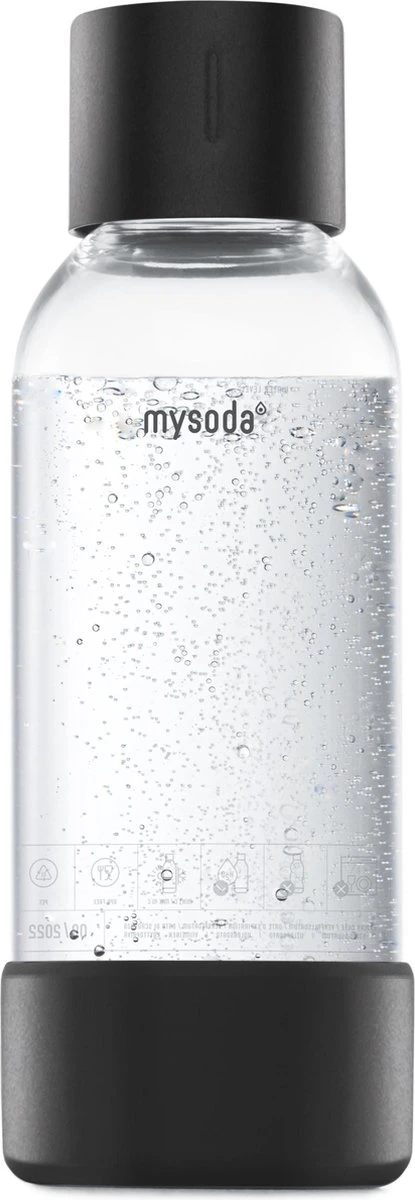 Mysoda - 0, 5 Litres De Bouteille Réutilisable - Noir / Aluminium 1 Mysoda - 0, 5 Litres De Bouteille Réutilisable - Noir / Aluminium