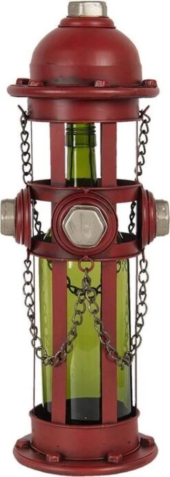 Casier à Vin 14*15*41 Cm Porte-bouteille Rond En Fer Rouge Porte-bouteille -Cuisine Fournitures Magasin 428x1200