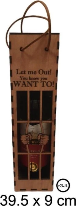 Boîte à Vin En Bois - Emballage - Fun - Anniversaire - Cadeau Personnalisé - Cadeau - Sort - Citation - Anniversaire - Vin - Amateurs De Vin