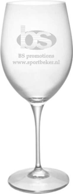 2 Pièces Verre à Vin Rouge 60cl. Avec Gravure | Gravure De Texte Et/ou Logo Personnel | Sportbeker.nl | Cadeau Personnel