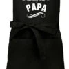 KARIBAN Tablier Cadeau - Tablier Texte - Tablier De Cuisine Avec Votre Naam - Tablier BBQ - Anniversaire - Fête Des Pères - Le Meilleur Cuisinier Se Trouve être Ce Papa - Noir