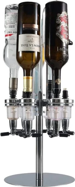 Carrousel à Boissons / Distributeur De Boissons Nonna - Majordome De Bar En Aluminium Pour 6 Bouteilles -Cuisine Fournitures Magasin 481x1200