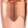 Shaker à Cocktail - 550 Ml - Avec Verrouillage De Sécurité - Avec Bouchon Doseur - Acier Inoxydable - Cuivre