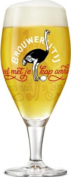 Ijbier Brasserie 't Ij Boîte En Verre à Bière 6x 30 33cl Verre à Bière Verres à Bière En Verre Ijwit Avec Rouleau Gratuit De Coussinets De Feutre