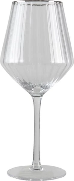 Verre à Vin Clayre & Eef 550 Ml Verre Transparent Glas à Vin Rond Calice à Vin Rouge Glas à Boire