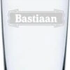 Verre à Bière Gravé Avec Naam - Cadeau Uniek Et Personne - Cadeau - Sifflet à Bière - Anniversaire - Vaderdag - Verre à Thé Personnel - Verre à Boire Avec Naam - Gravure Sur Verre