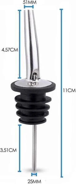 Set Premium Lot De 8 Becs Verseurs - Bouchons Verseurs - Vin - Bouteille - Cocktail - Huile - 8 Pièces -Cuisine Fournitures Magasin 495x1200