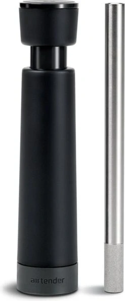 Aérateur De Vin Airtender - Aérateur De Vin - Décanteur - Acier Inoxydable - Zwart