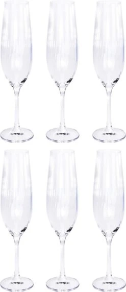 20x Verres à Flûtes à Champagne/ Flûtes 26 Cl / 260 Ml De Verre En Cristal - Verres En Cristal - Verre à Champagne