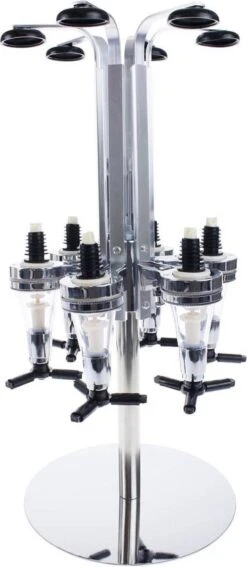 Carrousel à Boissons / Distributeur De Boissons Nonna - Majordome De Bar En Aluminium Pour 6 Bouteilles -Cuisine Fournitures Magasin 523x1200