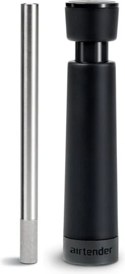 Aérateur De Vin En Acier Inoxydable Airtender - Décanteur - Plus De Goût - Sans BPA BPS - Coffret Cadeau