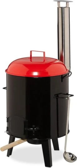 Relaxdays à Goulasch - Cuisine De Campagne - Bouilloire à Goulasch - Barbecue Au Charbon De Bois Avec Grille -Cuisine Fournitures Magasin 551x1200