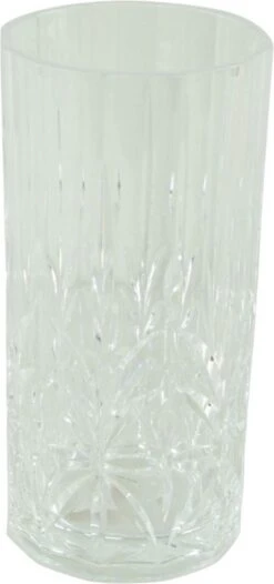 Goround Interior - Verres à Long Drink - 300ml - Plastique - 2 Pièces - 8,5 Cm - H 16,5 Cm - Verres Exclusifs En Plastique - Transparent - Aspect Cristal