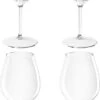 4x Verres à Vin Witte Ou Rouge 51 Cl / 510 Ml De Plastique Transparent Incassable / Réutilisable - Verres à Boire Pour Amateurs De Vins - Boire Du Vin