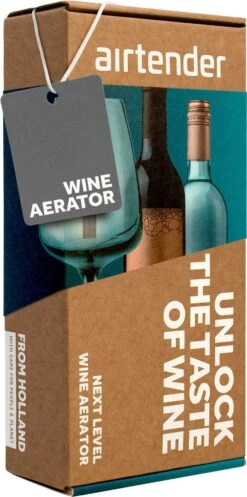 Aérateur De Vin En Acier Inoxydable Airtender - Décanteur - Plus De Goût - Sans BPA BPS - Coffret Cadeau -Cuisine Fournitures Magasin 596x1200
