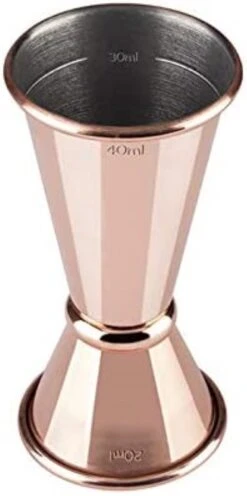 Barre De Mesure, Double Mesure 2cl / 4cl, Mesures Intérieures 1cl / 3cl, Mesure De Barre De Haute Qualité, Qualité Alimentaire, Jigger Pour Mesurer Les Ingrédients Pour Cocktails, Cuivre